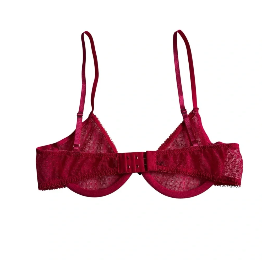 Urban Outfitters Out From Under Hot Pink Lace Unlined‎ Bra Womens 32A